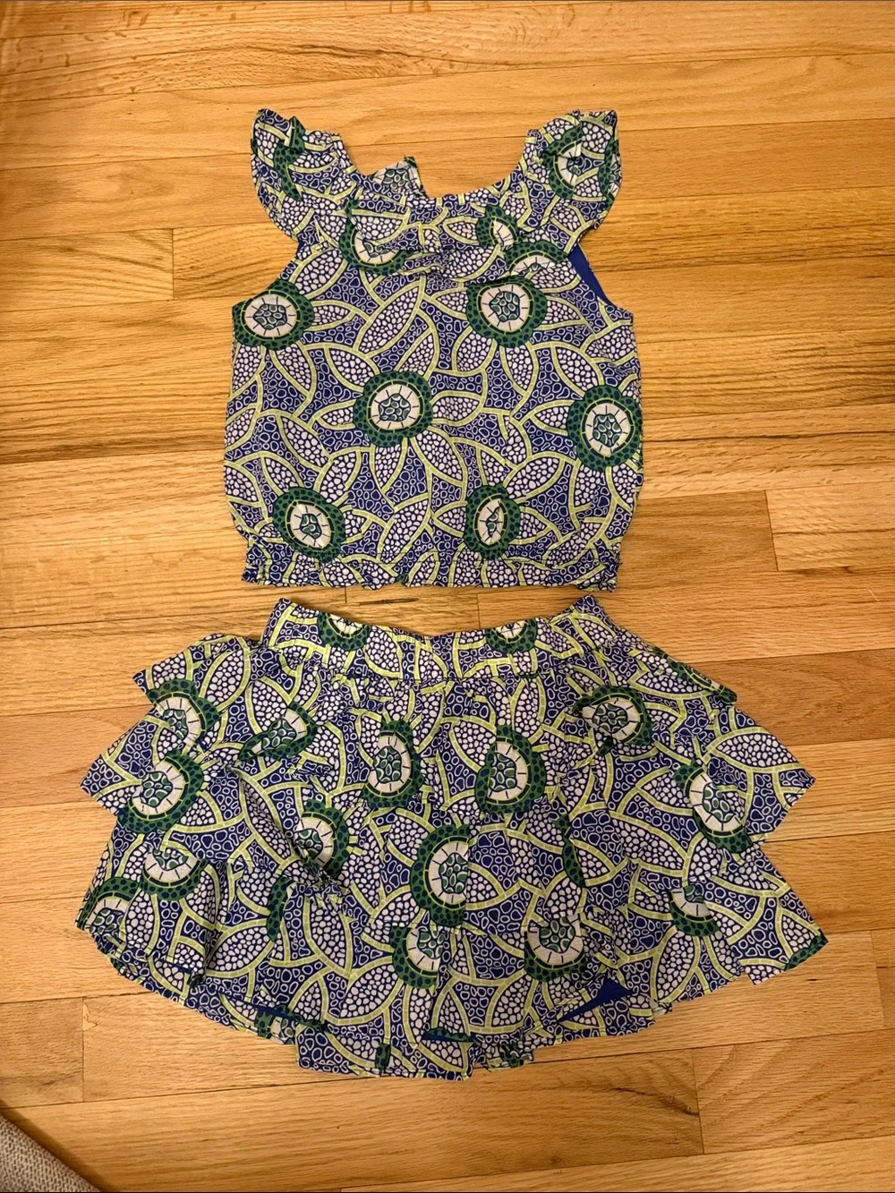 Janie and Jack x Kaavia James Union-Wade 2pc top and skirt